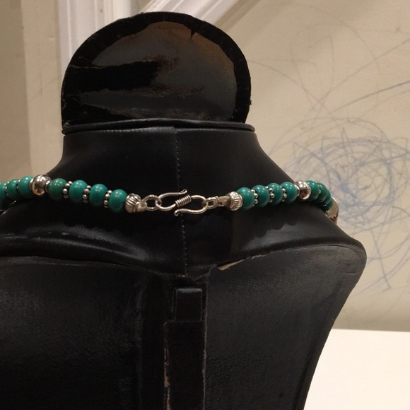 Turquoise Coral beads beaded Ethnic Necklace - Picture 7 of 7